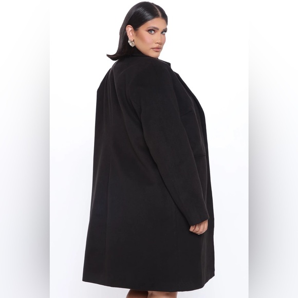Fashion Nova Plus Size 3X Long Black City Chic Coat – New With Tags - Picture 3 of 4